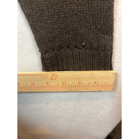 Loft Brown Open Shoulder Knit Sweater Tunic large - Picture 7 of 11